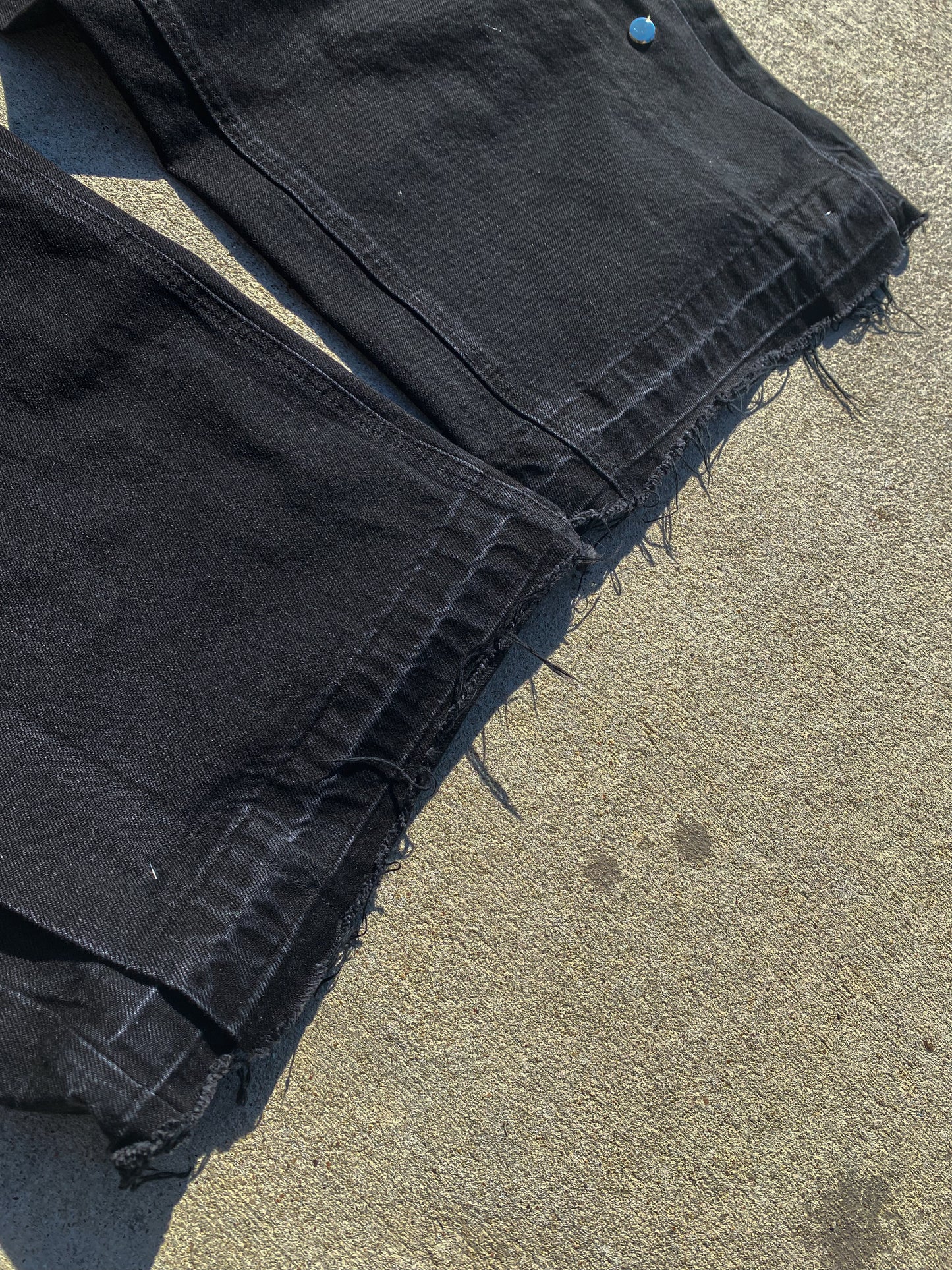 "Bling" Jesus Distressed Snap Denim