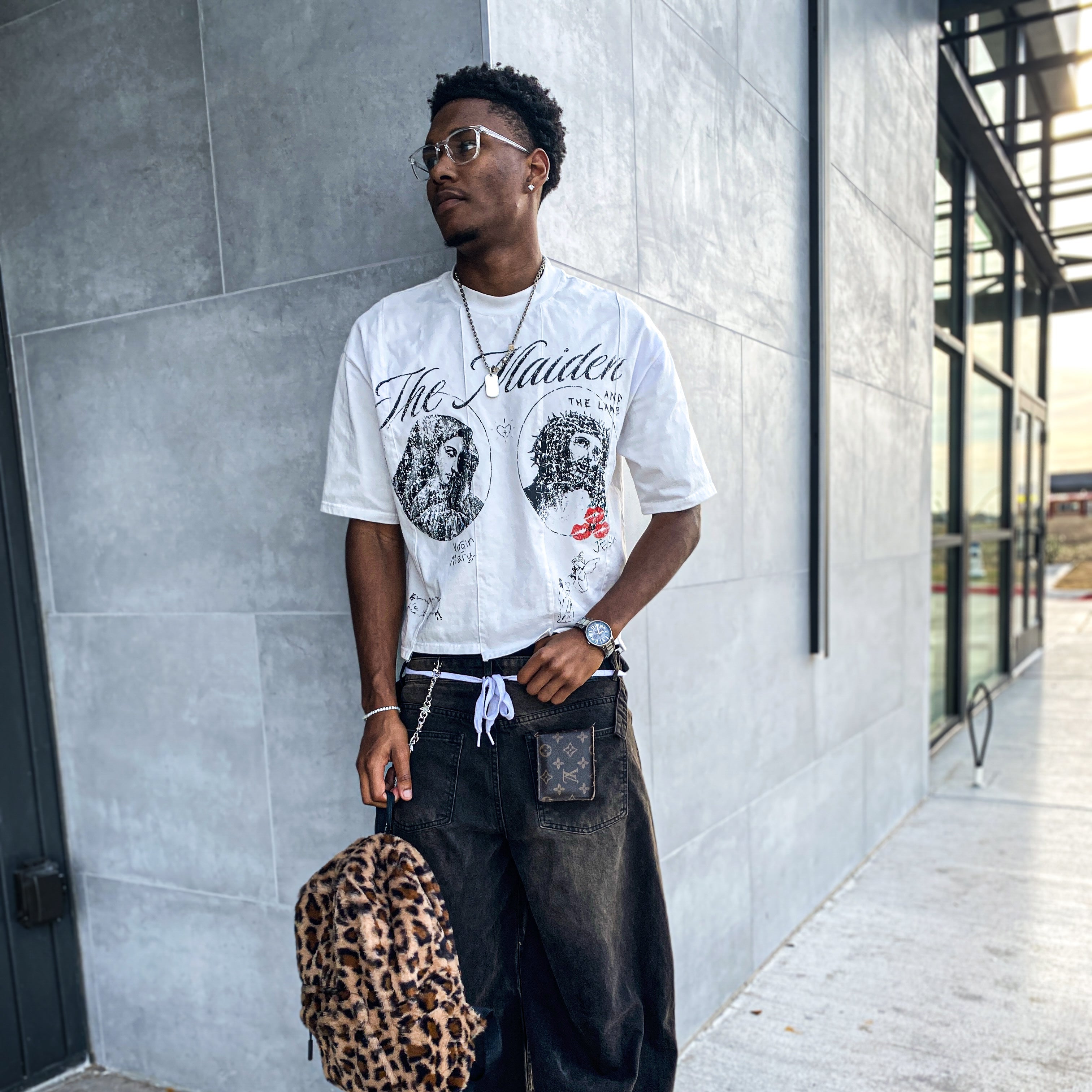 "MAIDEN" PANEL TEE