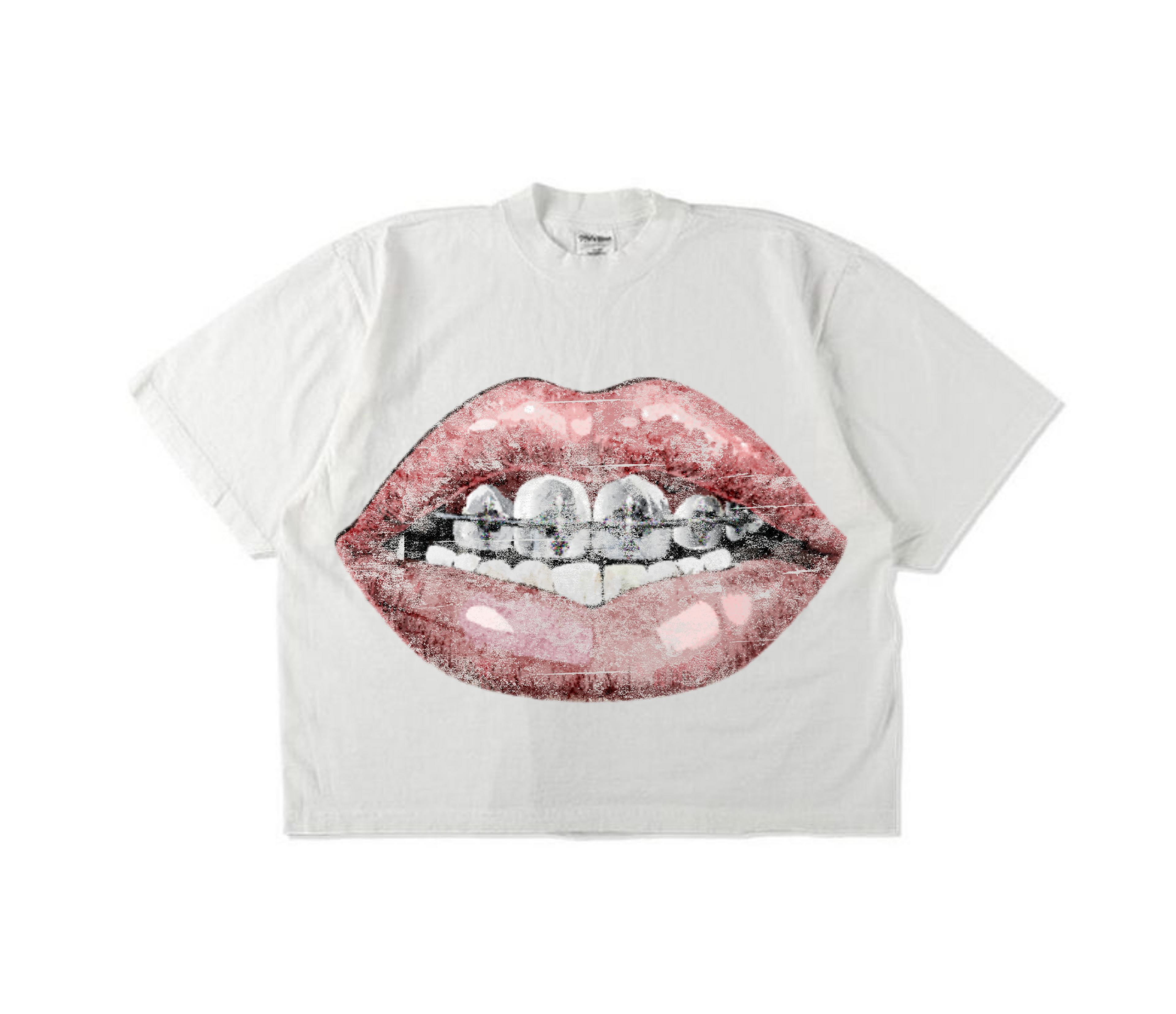 White Cross Braces Tee